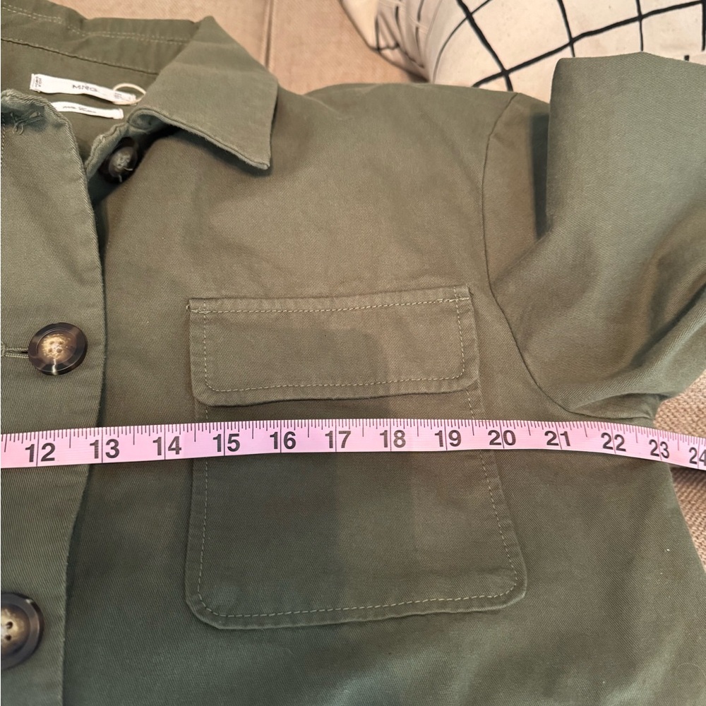 New Mango Olive Green Utility Jacket with Pockets- size M - Picture 9 of 10